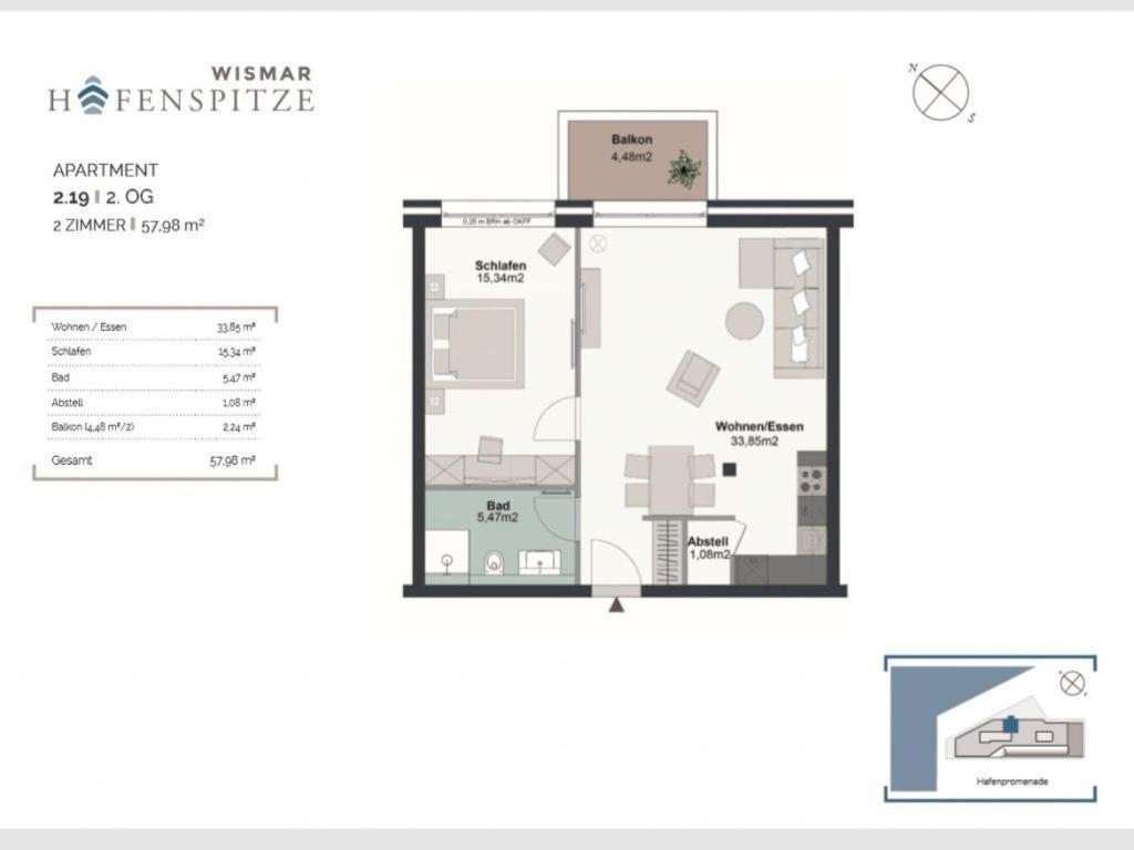 Hafenspitze App 19 Apartman Wißmar Kültér fotó